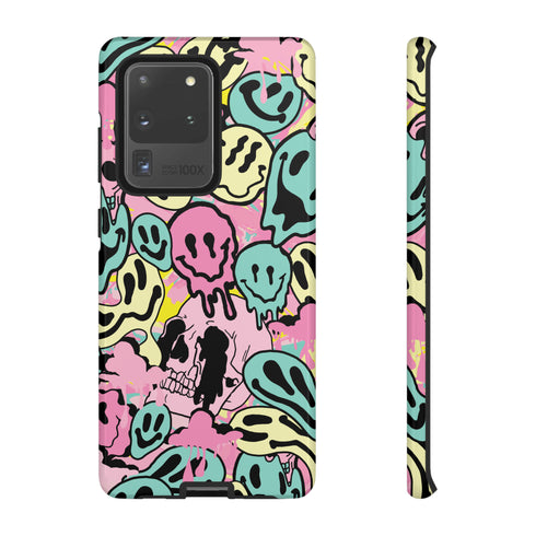 Pastel Melted Neon Smiley Phone Case